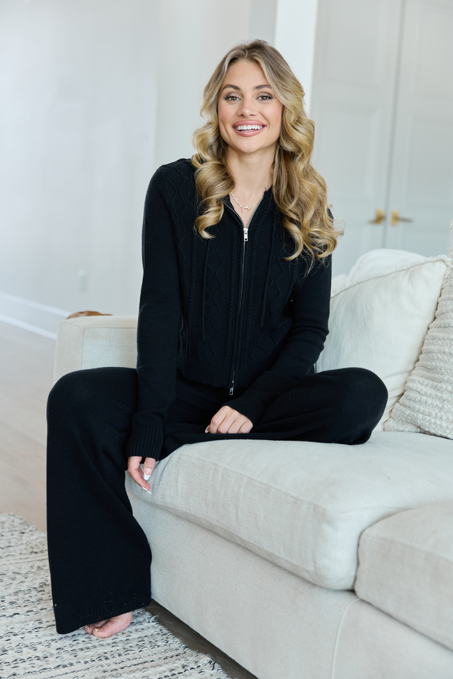 Reba Black Lounge Pants