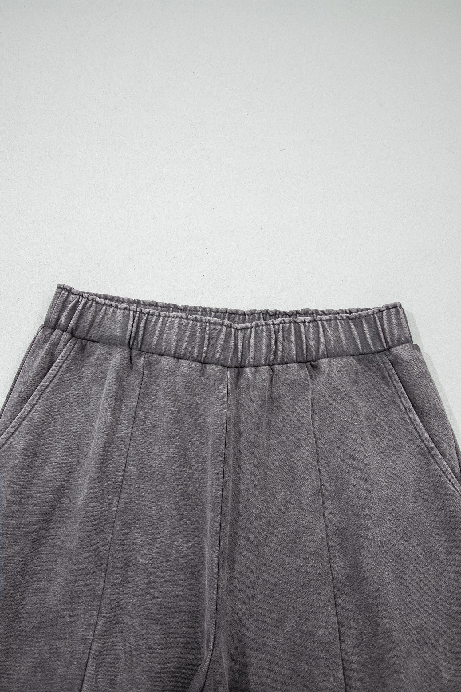 Leopard Patchwork Mineral Wash High Waist Pants