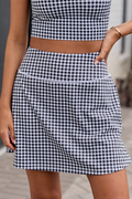 Active State Black Gingham Active Skirt SALE