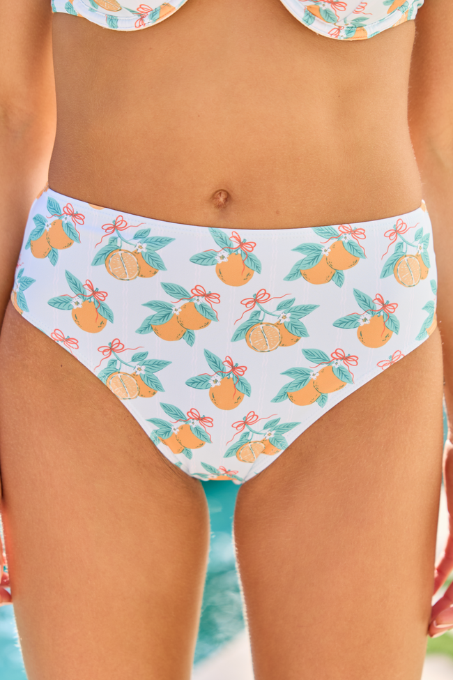 Everyday Fanta-Sea Orange Print Printed Bikini Bottom SALE