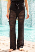 Beachcomber Black Open Knit Coverup Pants SALE