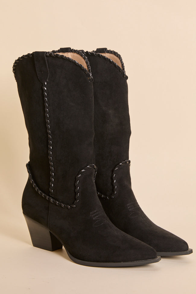 Tilley Black Whipstitch Cowboy Boots SALE