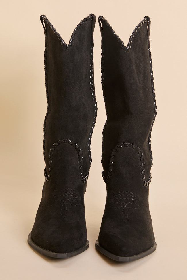 Tilley Black Whipstitch Cowboy Boots SALE