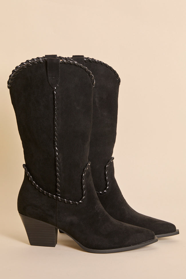 Tilley Black Whipstitch Cowboy Boots SALE