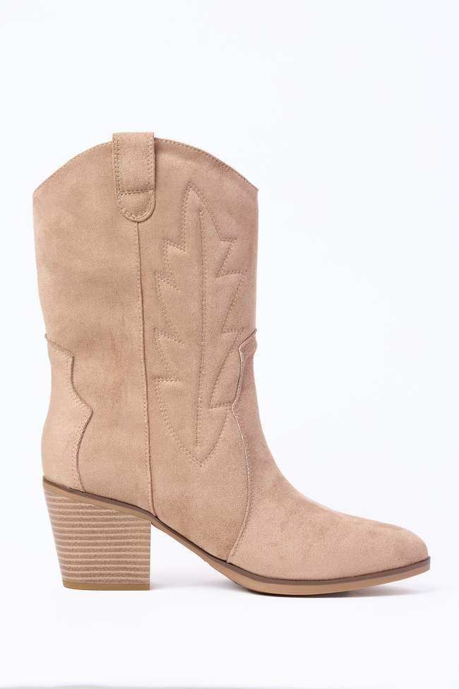 Margo Maple Brown Midi Western Boots