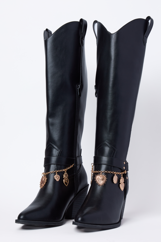 Cattle Black Charm Cowboy Boots SALE