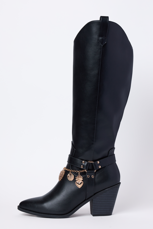 Cattle Black Charm Cowboy Boots SALE