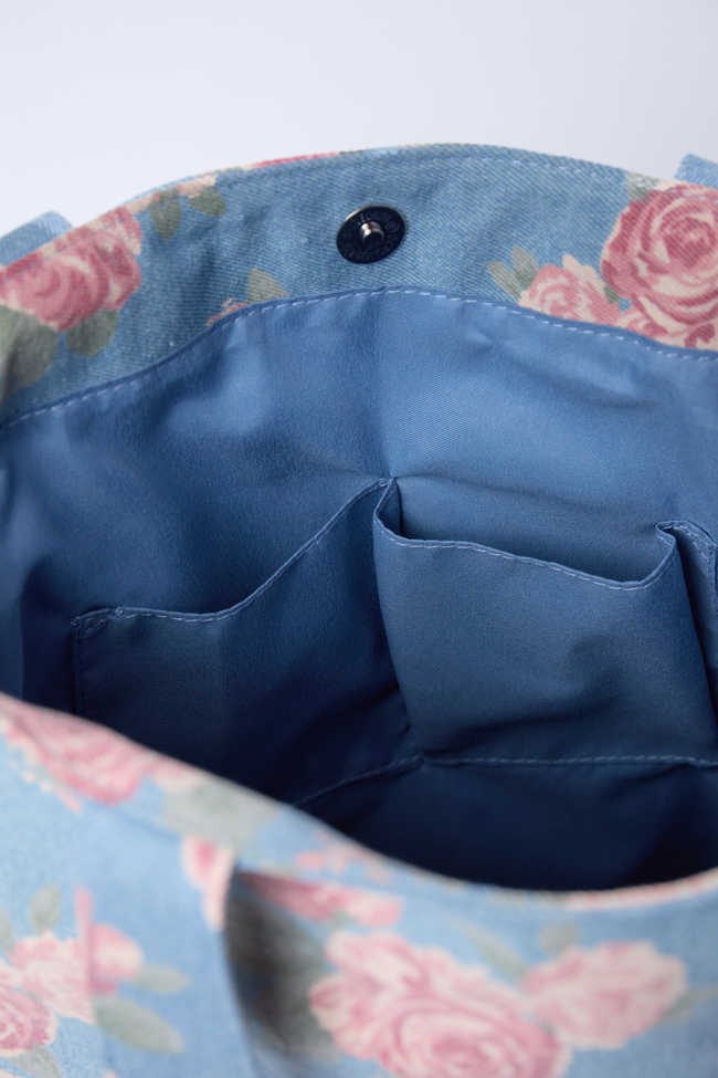 Kian Denim Rose Tote SALE