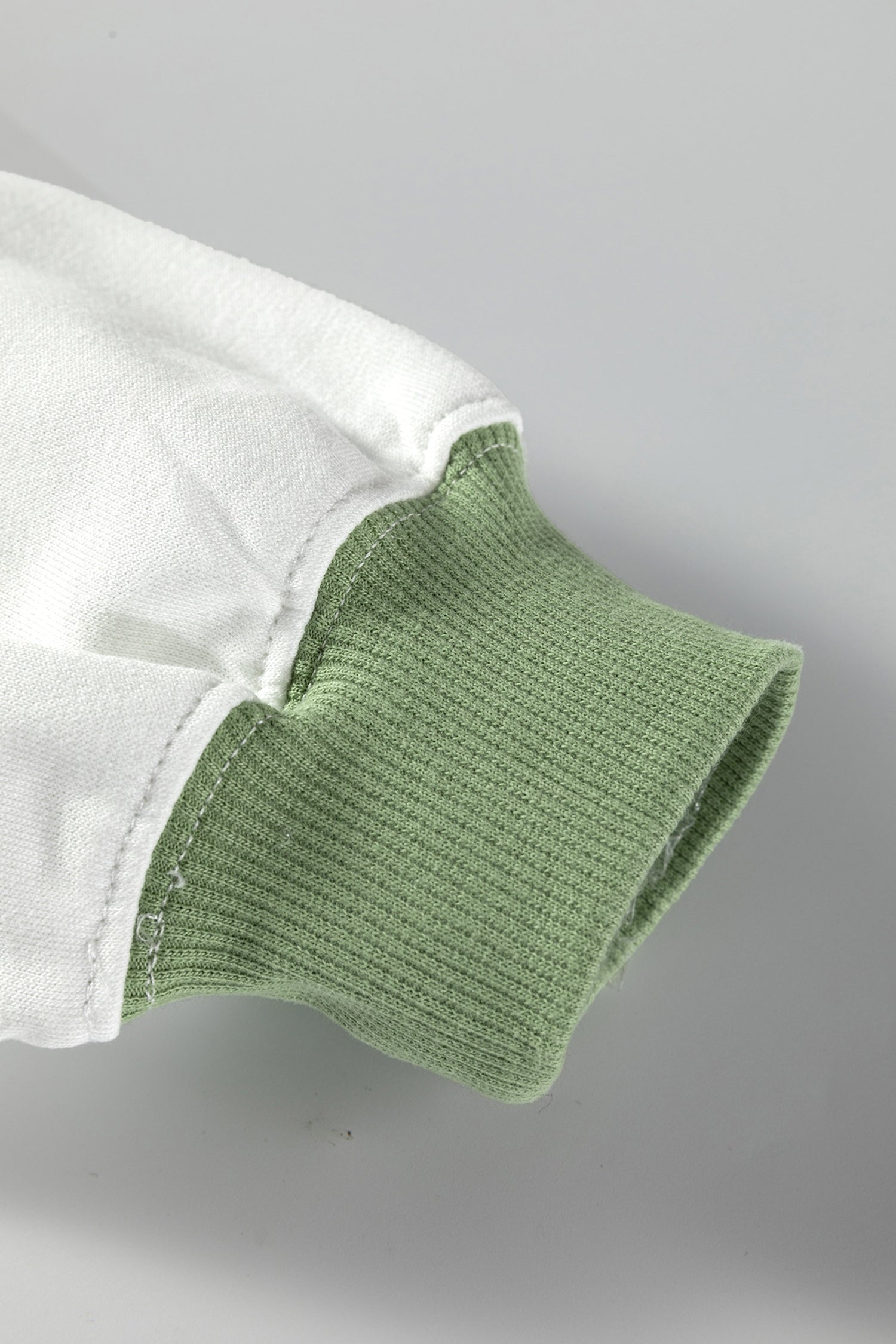 Colorblock Crewneck Henley Sweatshirt