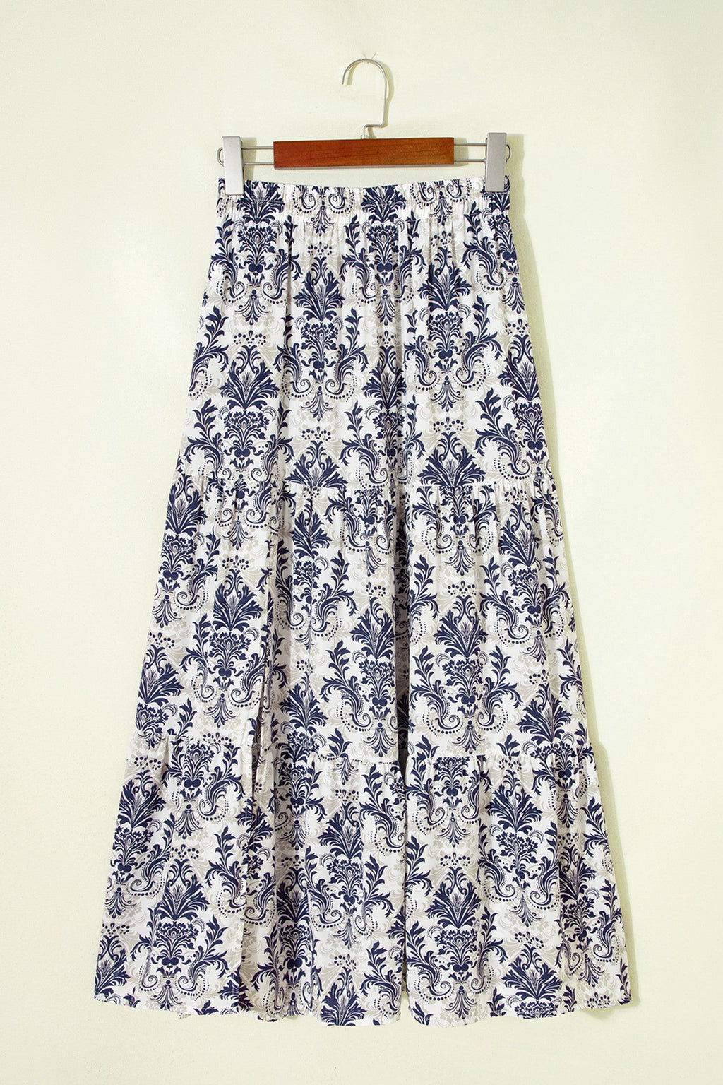 Blue Boho Maxi Skirt