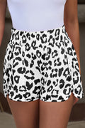Leopard High Waist Athletic Shorts
