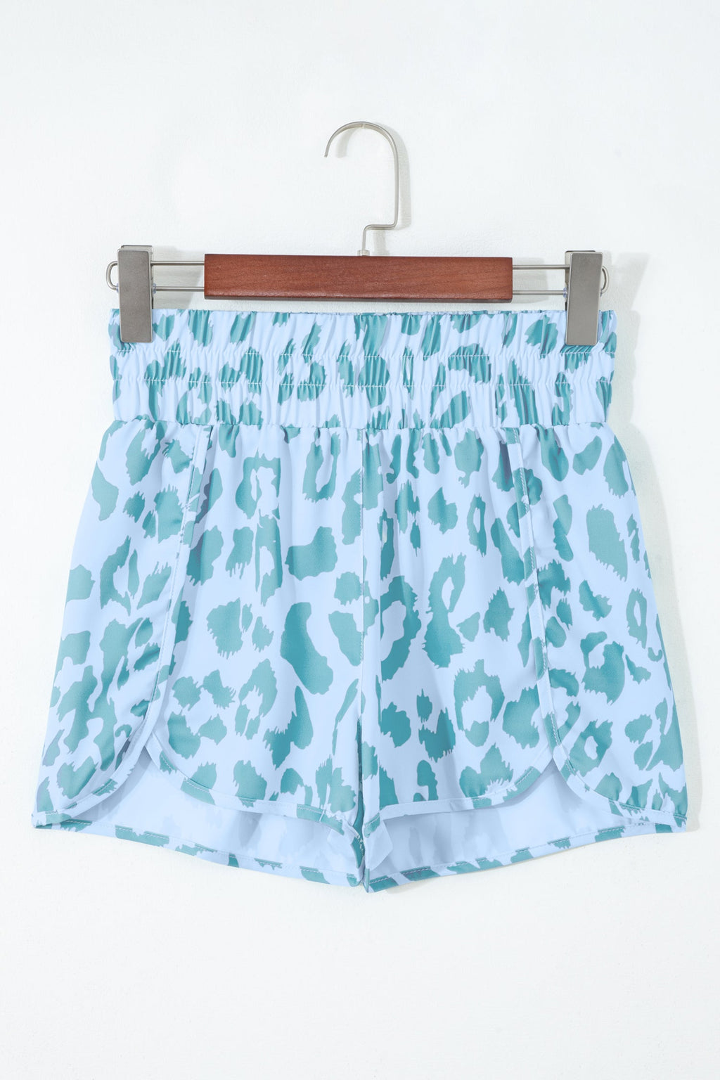 Leopard High Waist Athletic Shorts