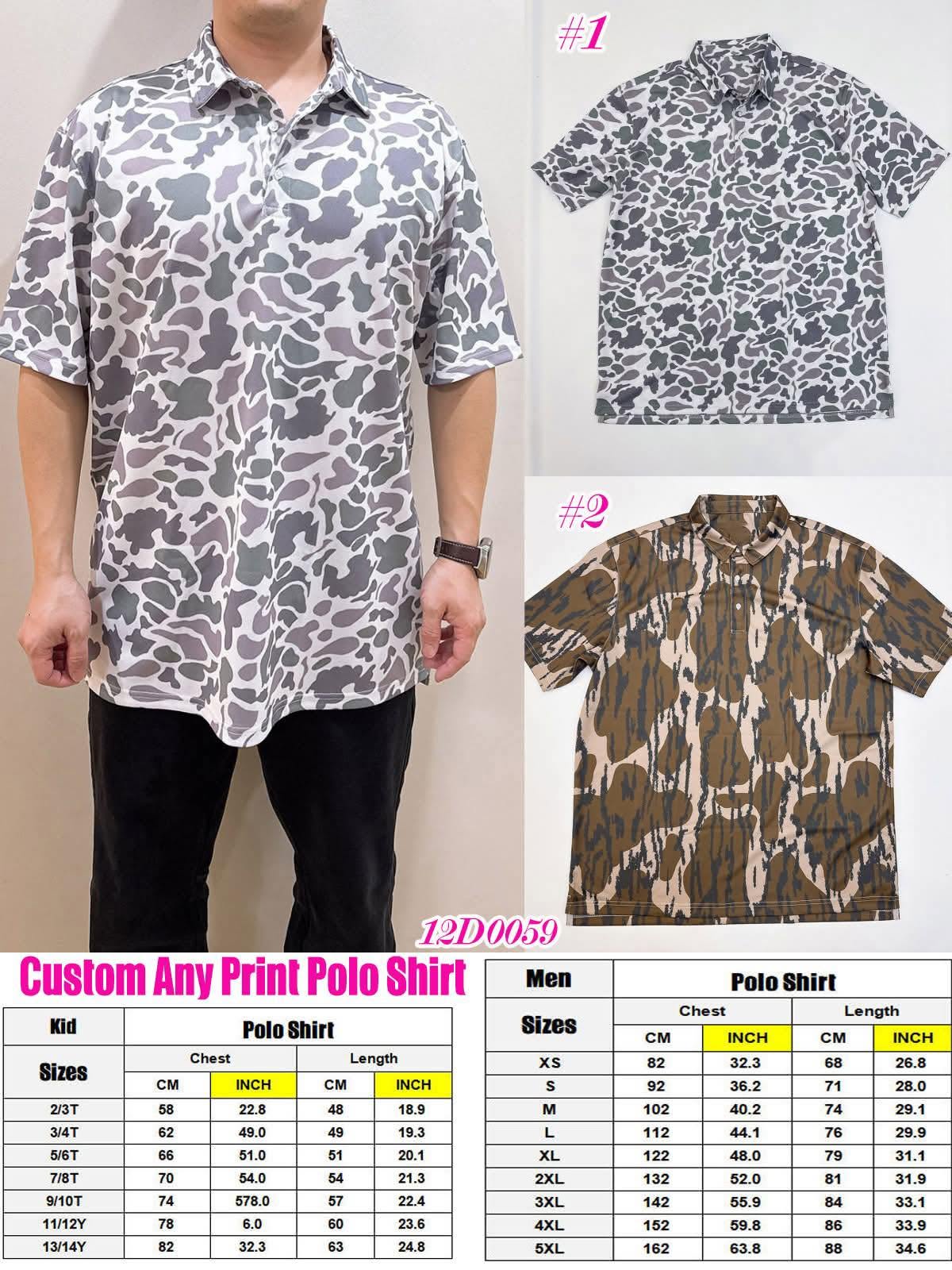 Custom Magnolia Polos ANY PRINT - YOUTH