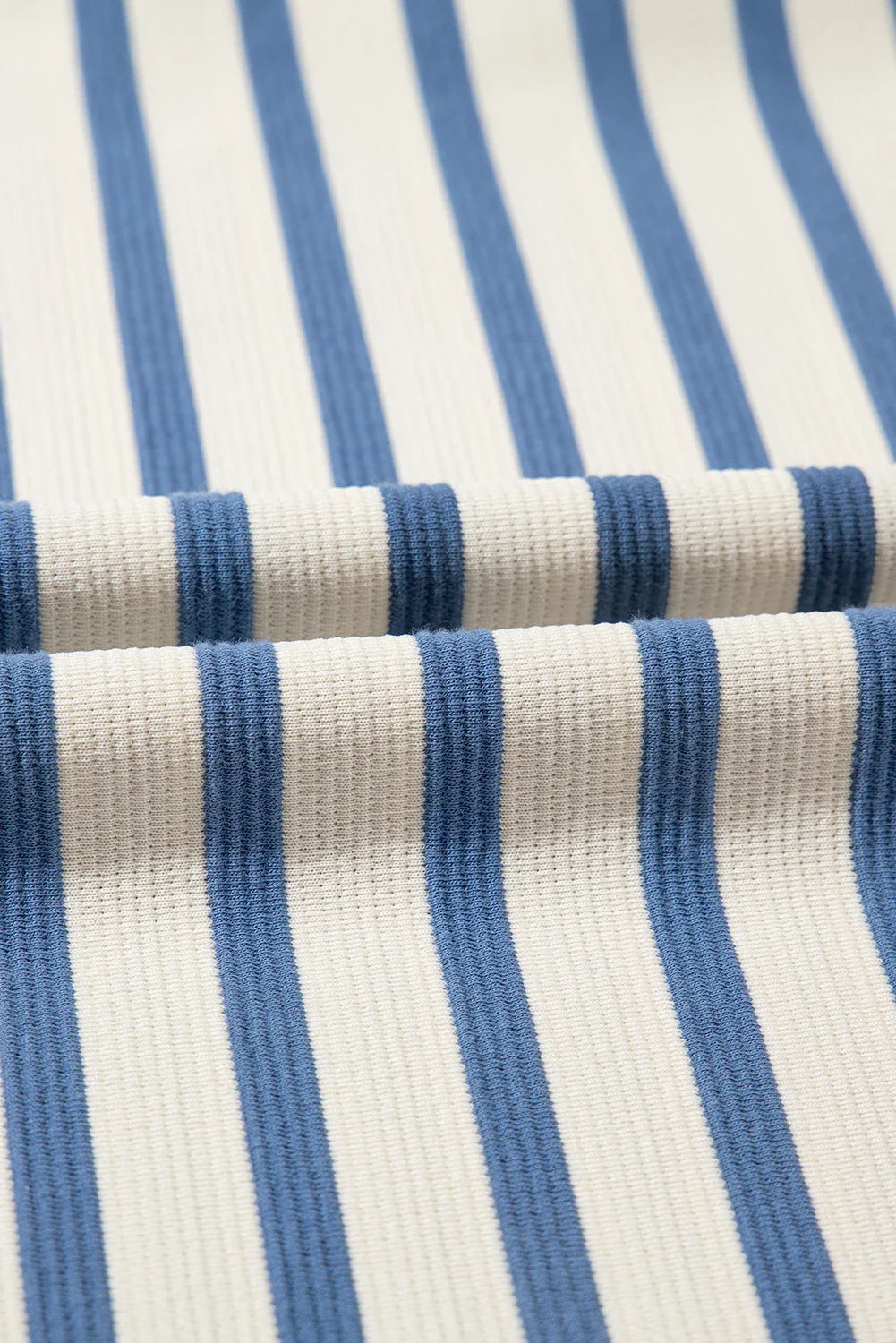 Stripe Tie V-Neck Sleeveless Midi Dress
