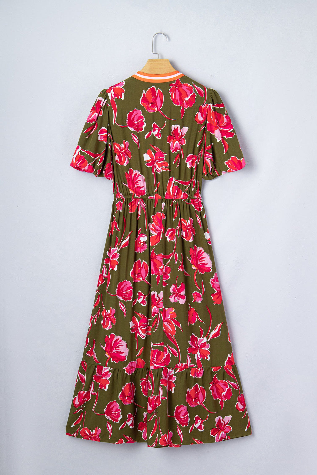 Green Floral Maxi Dress RTS
