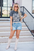 Country Checkered Dark Grey Graphic Tee