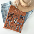 Checker Leopard Bow Collage - Multiple Styles