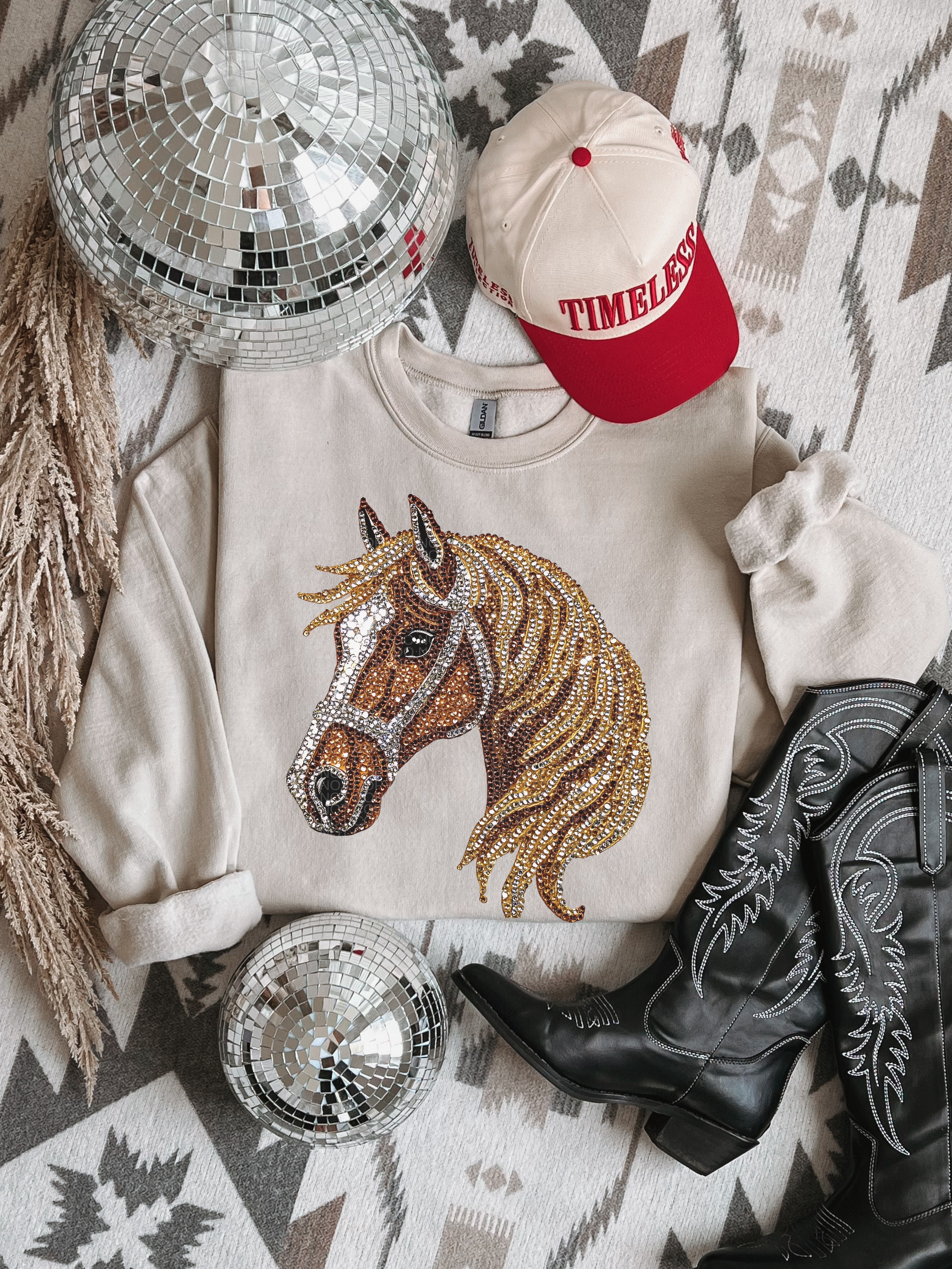 FAUX rhinestone horse - Multiple Styles
