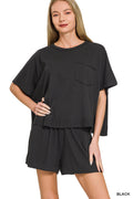 Exposed-Seam Boxy Set Zenana New RTS