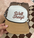 Well Sheey-It Leopard Trucker Hat