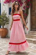 Bow Knot Stripe Maxi Dress RTS
