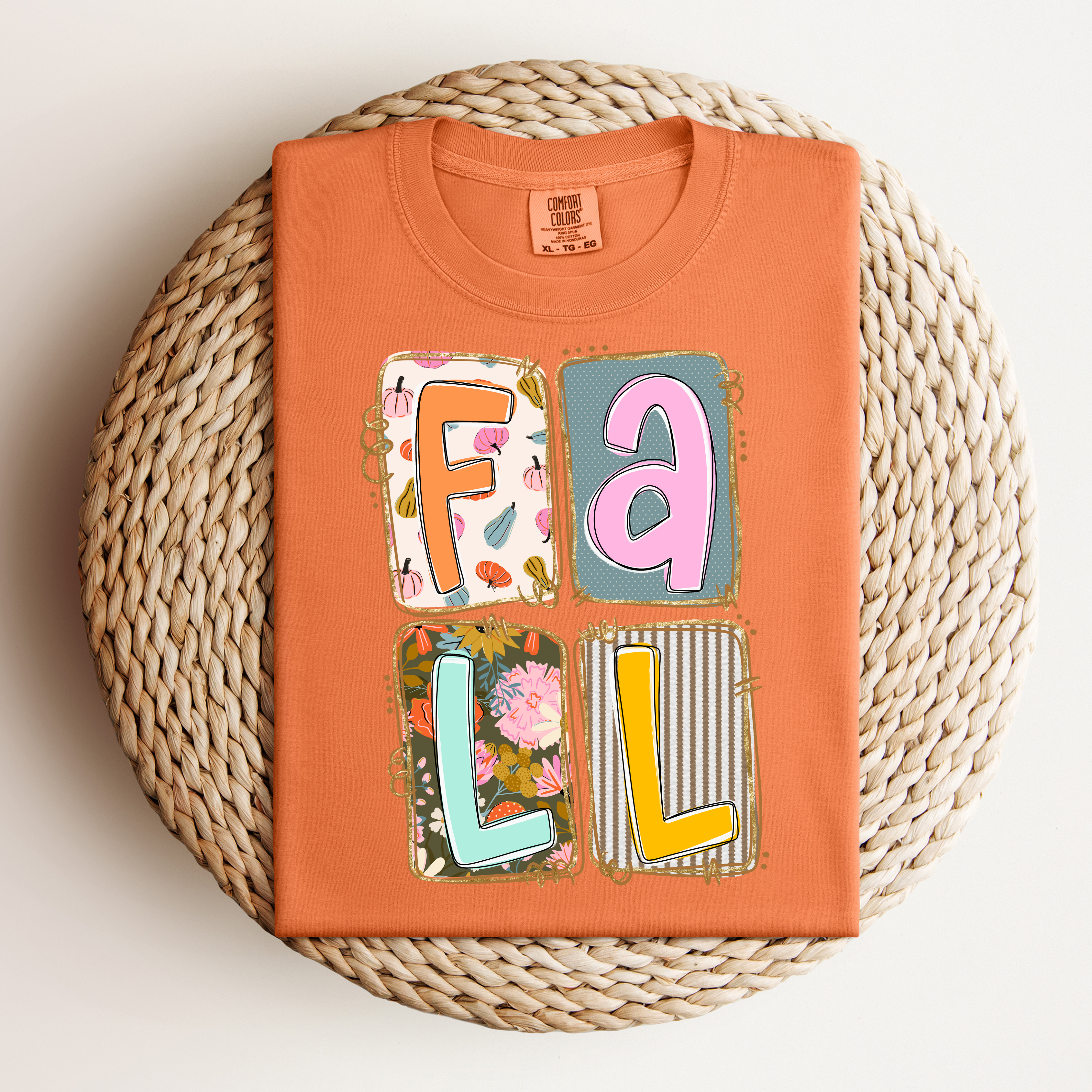Fall Patchwork Tee.