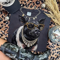 Youth Rhinestone Pig Tee.