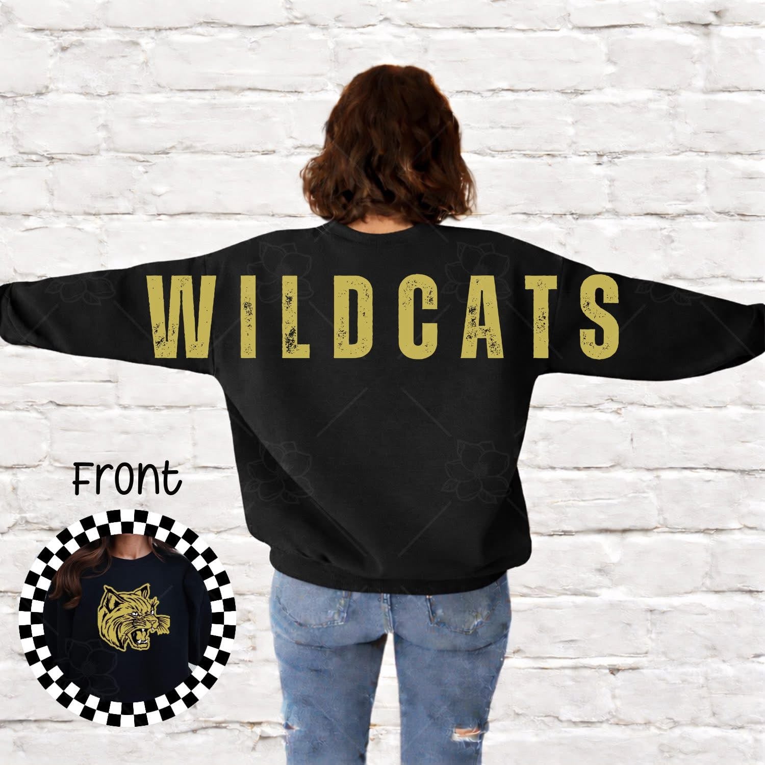 Custom Oversized Vintage Mascot Sweatshirt
