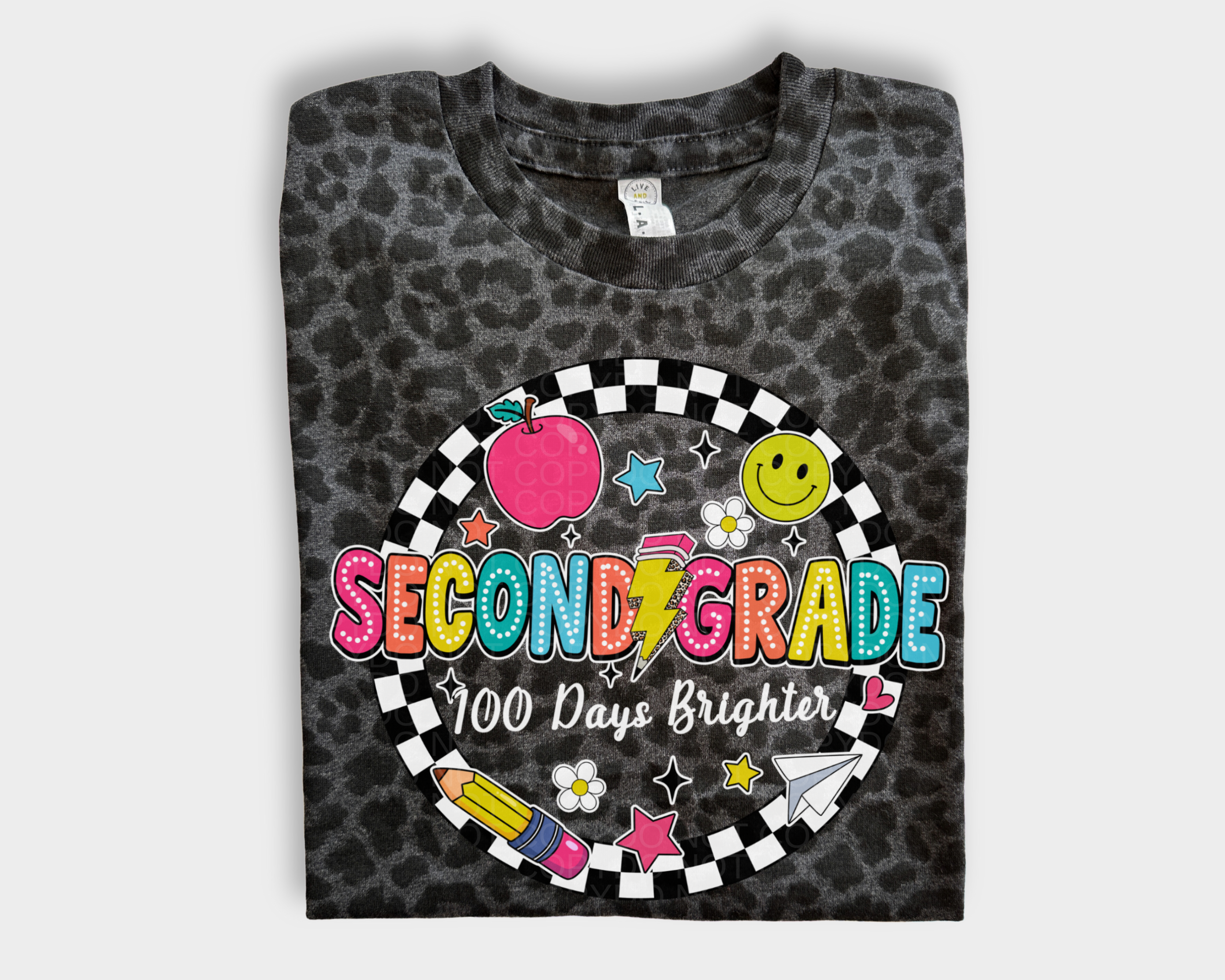 100 Days Brighter Leopard Tee - Adult