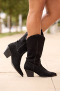 Tilley Black Whipstitch Cowboy Boots SALE