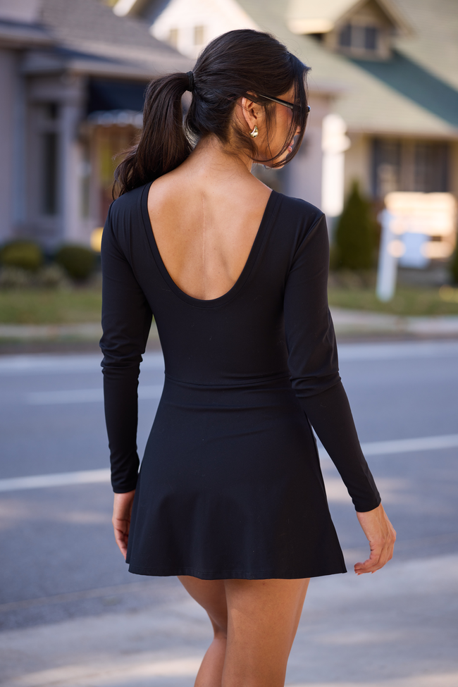 On My Terms Black Active Dress SALE