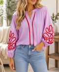 Orchid Cotton Blouse