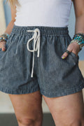 Plus Elastic Denim Shorties
