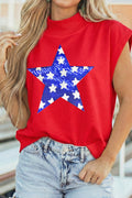 Red Star Tunic Top