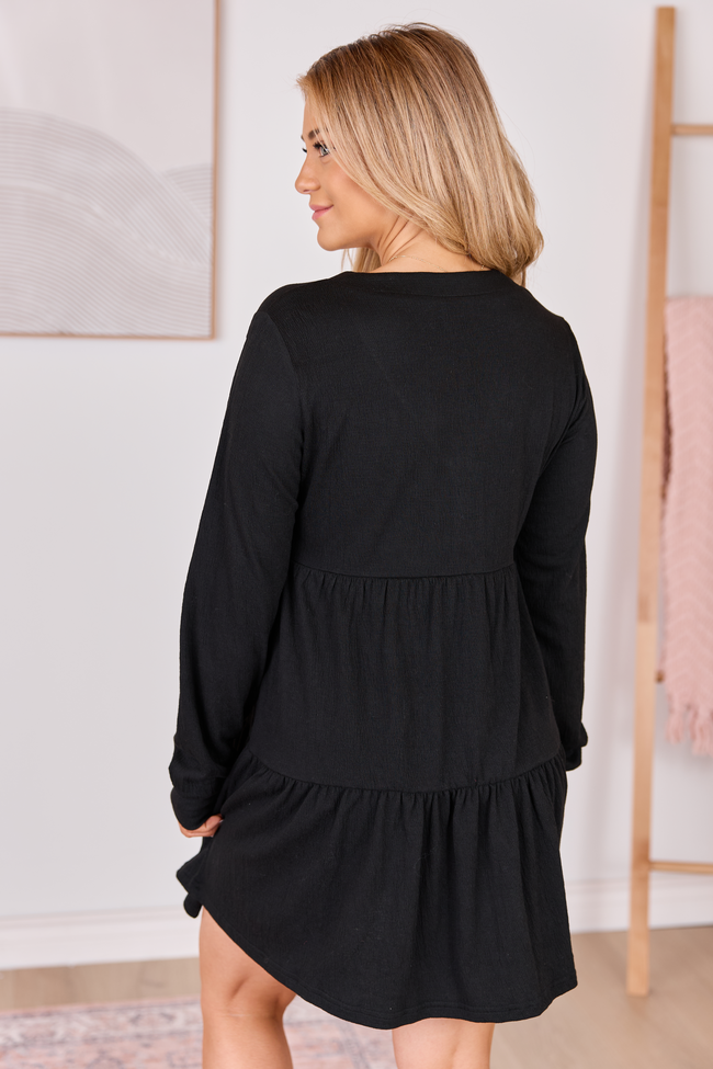 Donelle Black Tiered Dress SALE
