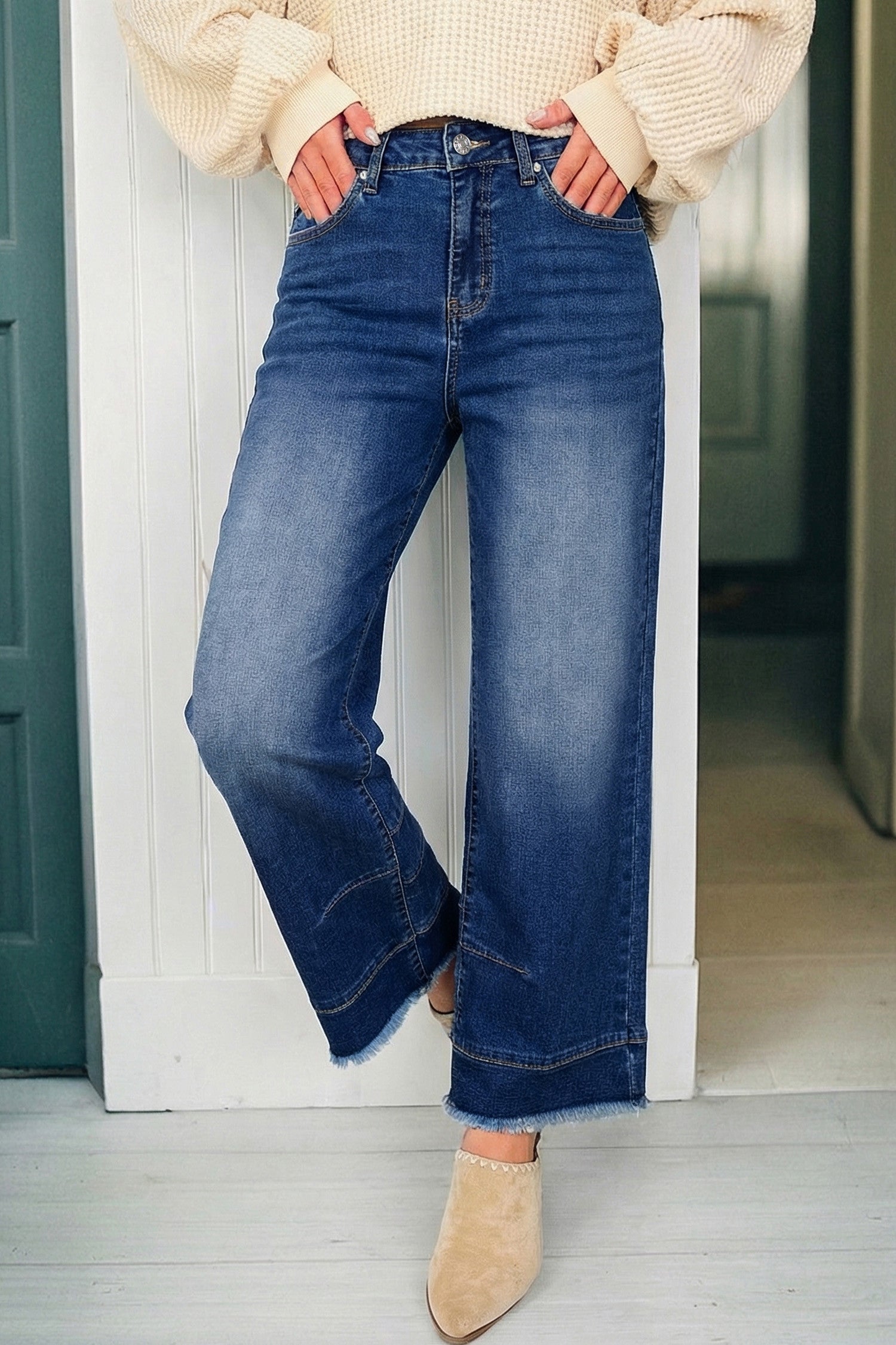 Seam Detail Barrel Jeans RTS