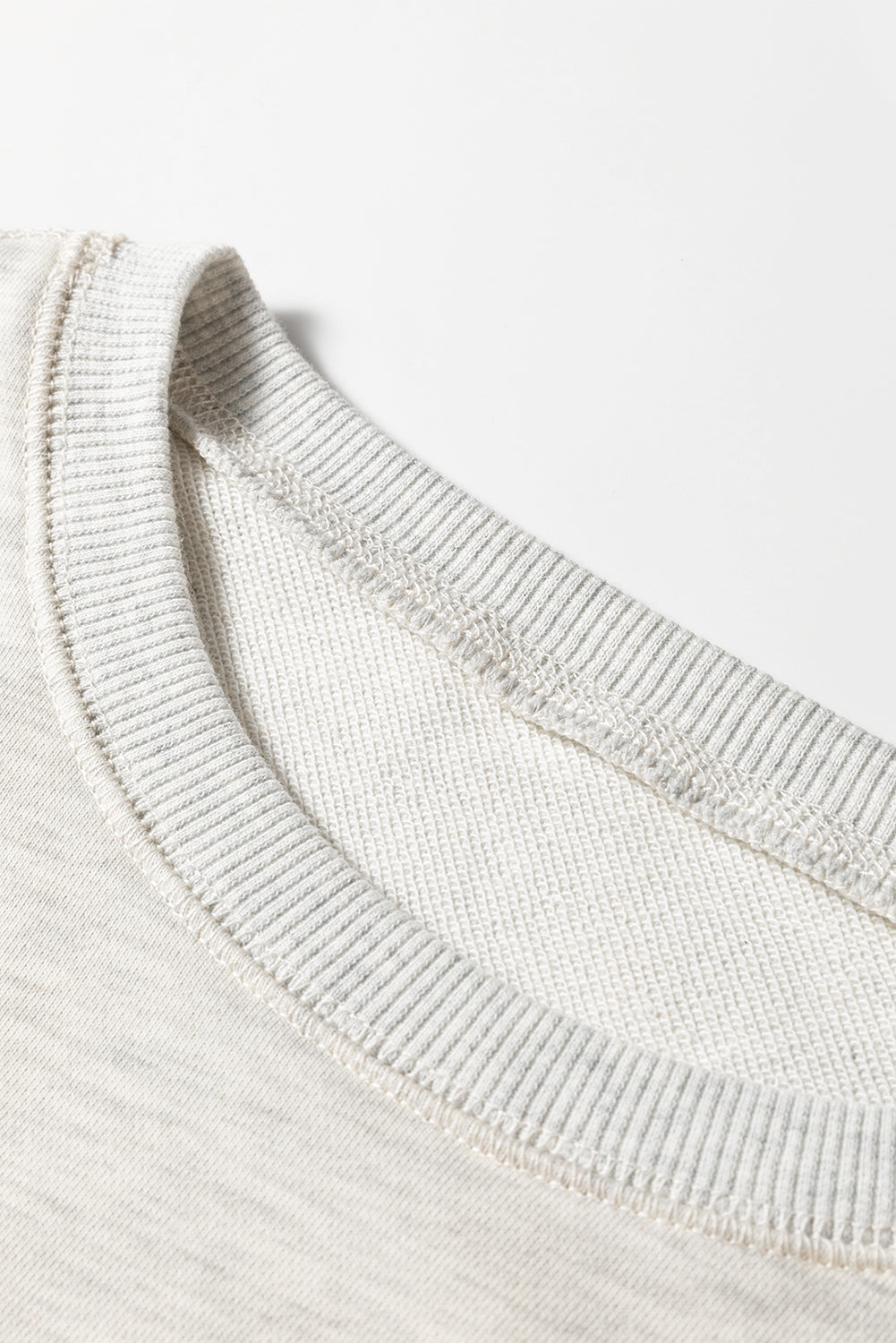 Stripe Patchwork Drop Shoulder Sweatshirt