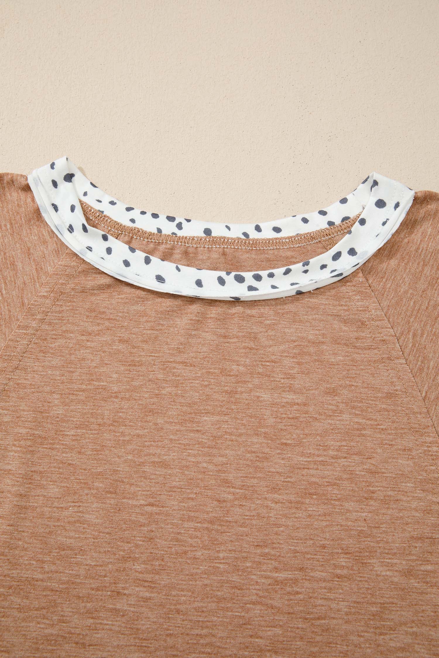 Plus Size Leopard Colorblock Patchwork Tee