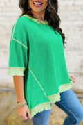 Mint Green Loose Rib Top