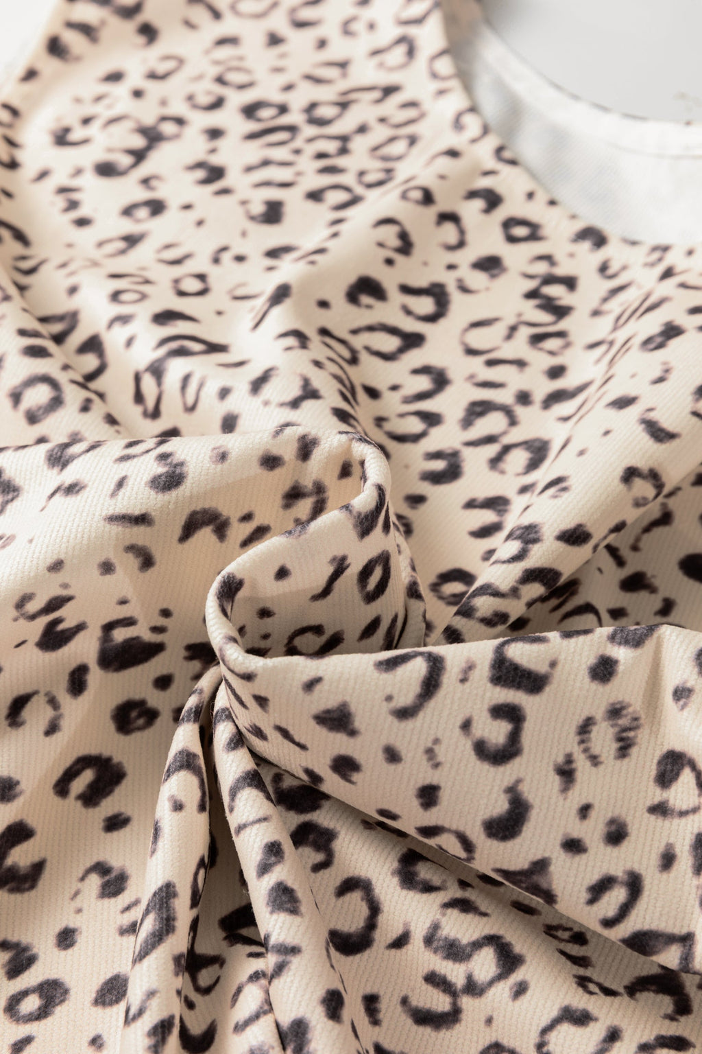 Leopard Side Tie Sleeveless Top