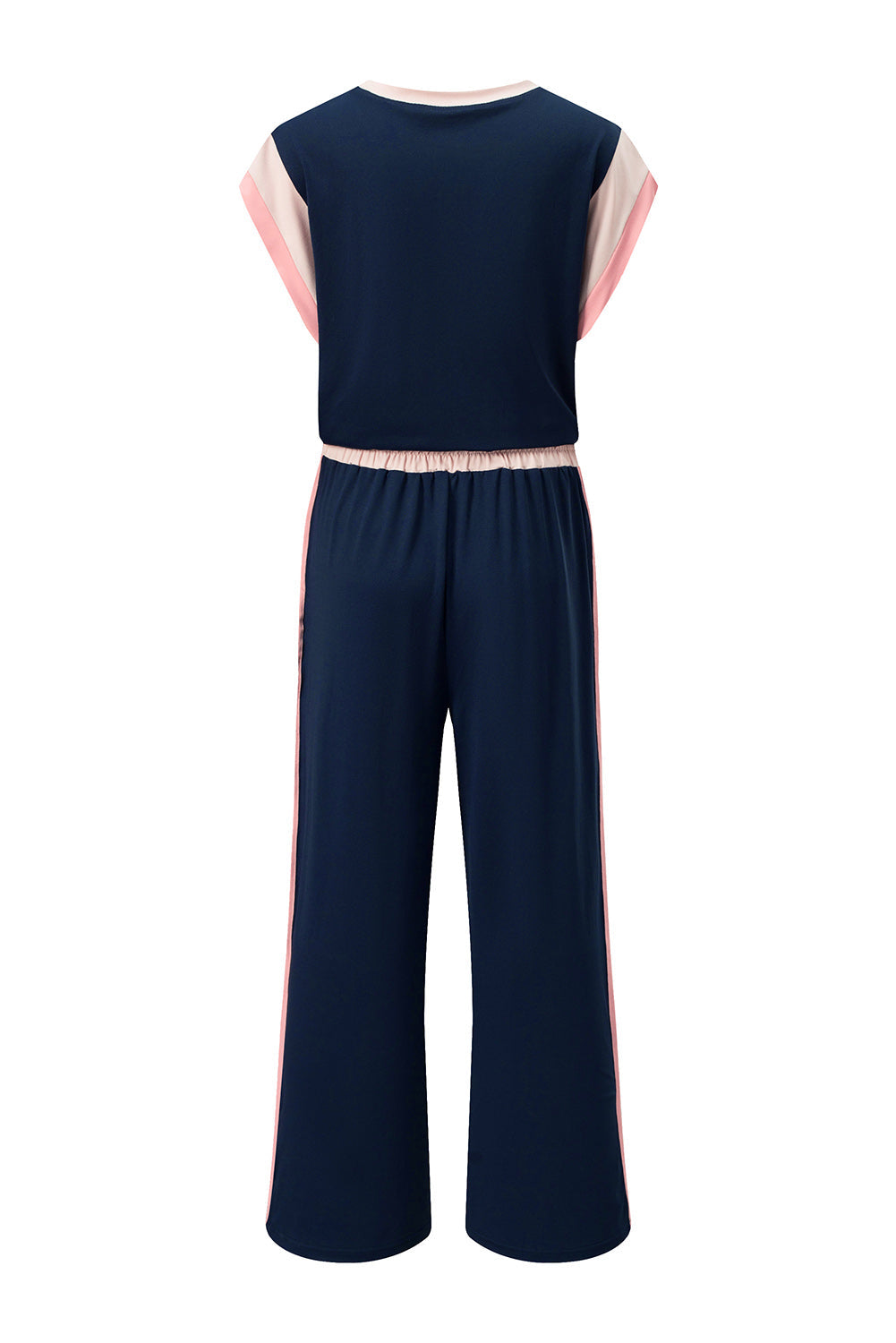 Colorblock Cap Sleeve Tee and Pants Set