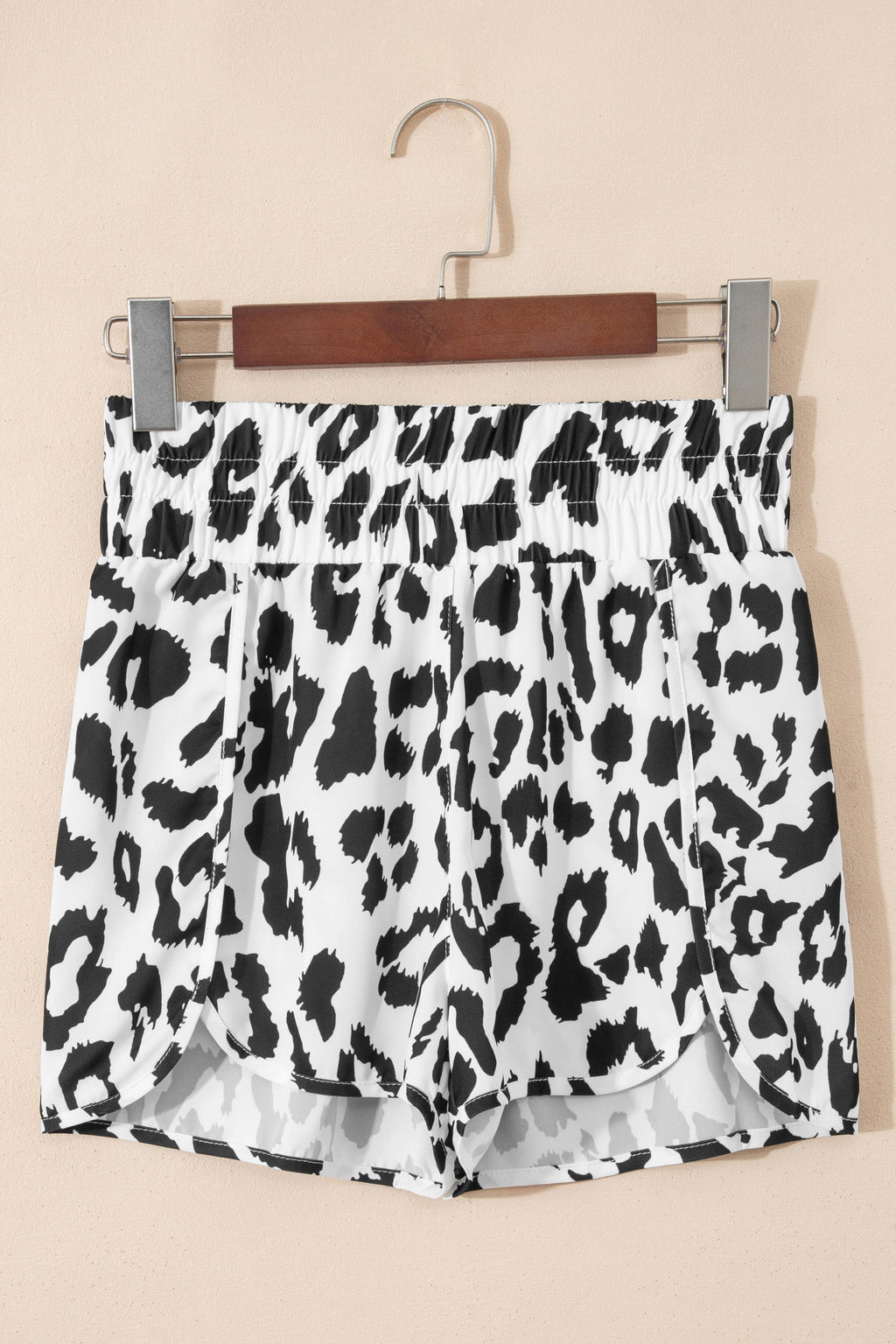 Leopard High Waist Athletic Shorts