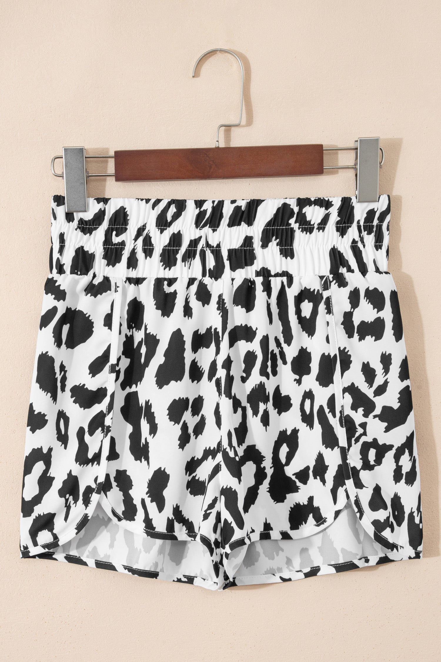 Leopard High Waist Athletic Shorts