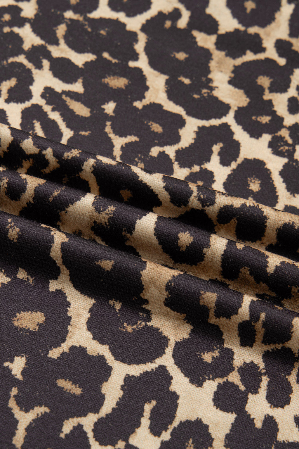 Leopard Varsity Stripe Contrast T-Shirt Dress